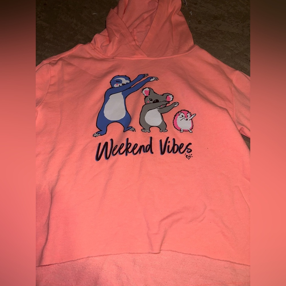 Girls pink hoodie